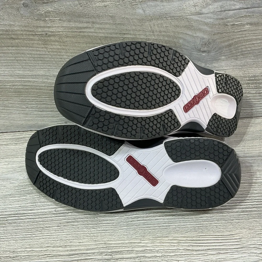 OrthoFeet Mens Gray Premium Arch Support Taurus Fisherman Sandals Size 9.5 2E